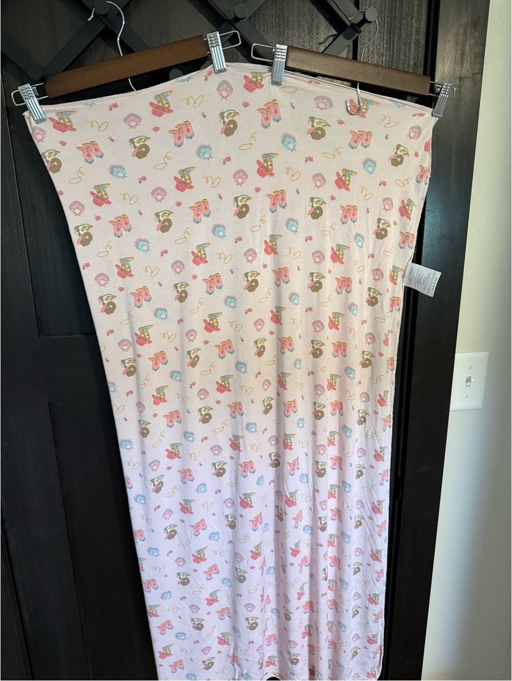 Angel Dear Bamboo Swaddle Blanket - pink cowgirl